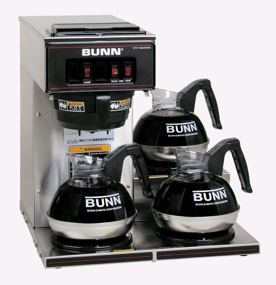 Coffee Brewer With Three Warmers, Pour Over