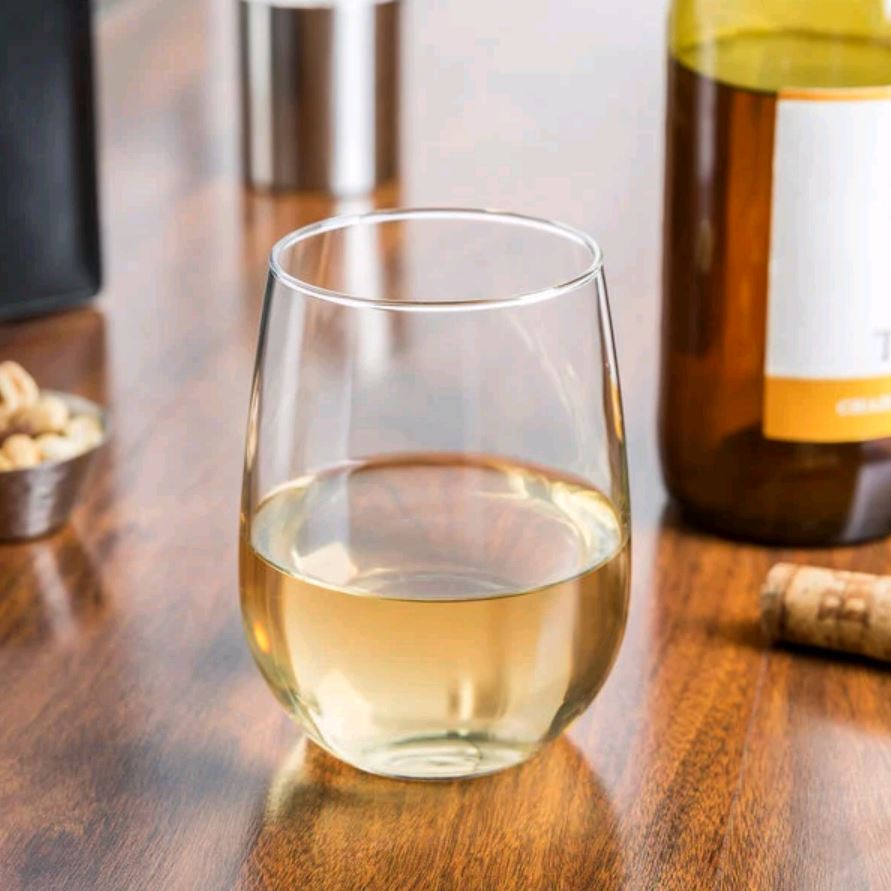 17oz Stemless White Wine Glass