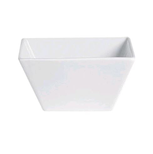 Steelite Varick Cafe12oz White Porcelain Square Bowl 6900E560*