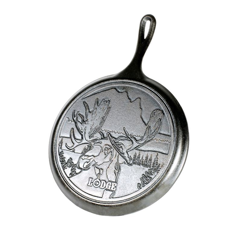 Lodge Wildlife Series 10.5" Moose Cast Iron Griddle L906WLMOCN