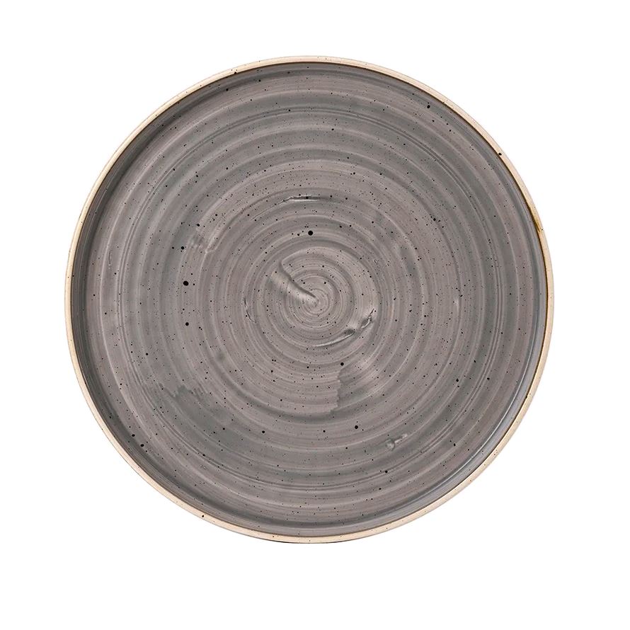 Churchill 10.25" Stonecast Walled Plate - (Case of 6)
