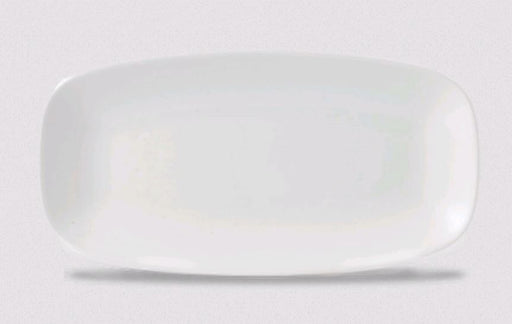 Churchill - Super Vitrified X Squared 11.75" x 6" Oblong Platter WH XO111 12/1EA