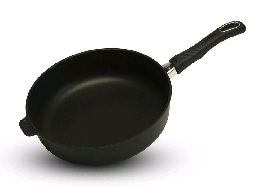 Gastrolux 26cm Saute Pan  tilted and floating on white background