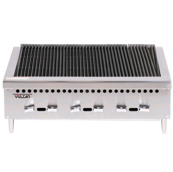 Vulcan Natural Gas 25" Low Profile Radiant Charbroiler 87,000 BTU VCRB25-1 Nat Gas