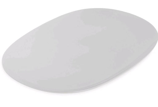 Carlisle 43842 02 White Oblong Platter 14" x 10" empty on white background