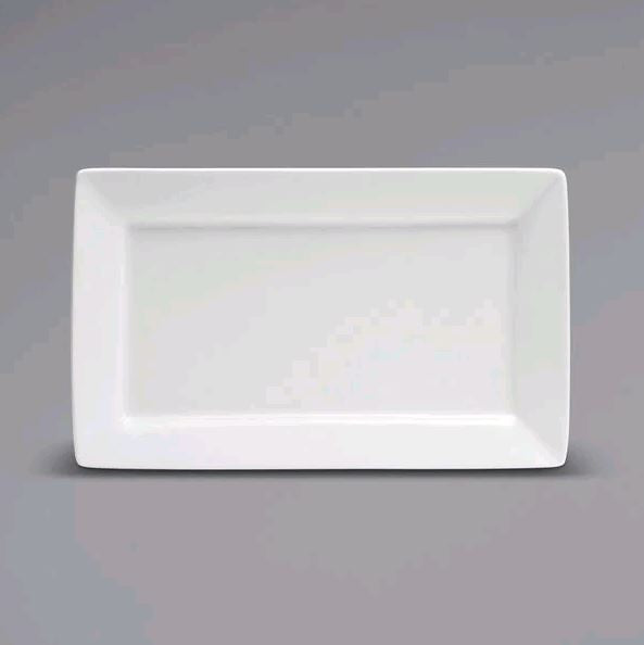 Oneida White 14 1/2" x 6 1/4" Rolled Edge Rec. Porcelain Platter F8010000383S*