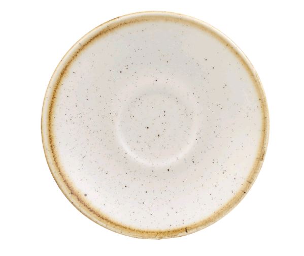 Churchill Super Vitrified Stonecast 4.5" Espresso Saucer SWHSESS 1 on white background