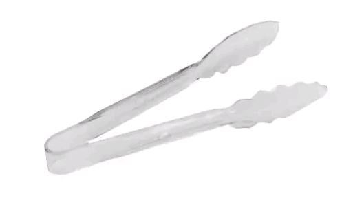 Johnson Rose 9.5" Clear Polycarbonate Scalloped Edge Utility Tong 3069 1/1EA*