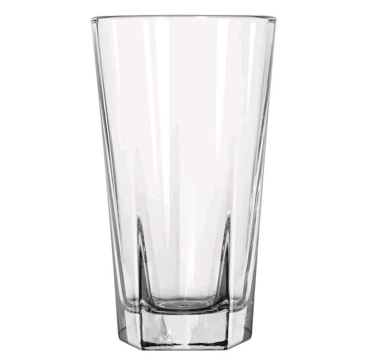 Libbey 12 oz DuraTuff Inverness Beverage Glass 15483 empty on white background