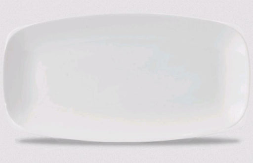 Churchill - Super Vitrified Vellum 13 5/8" x 7 1/4" Oblong Chef's Plate WHVMXO141