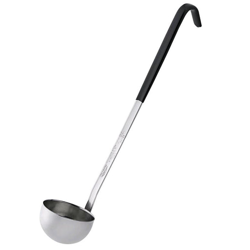 Vollrath 2oz Two-Piece Stainless Steel Ladle with Black Kool-Touch Handle 58022*