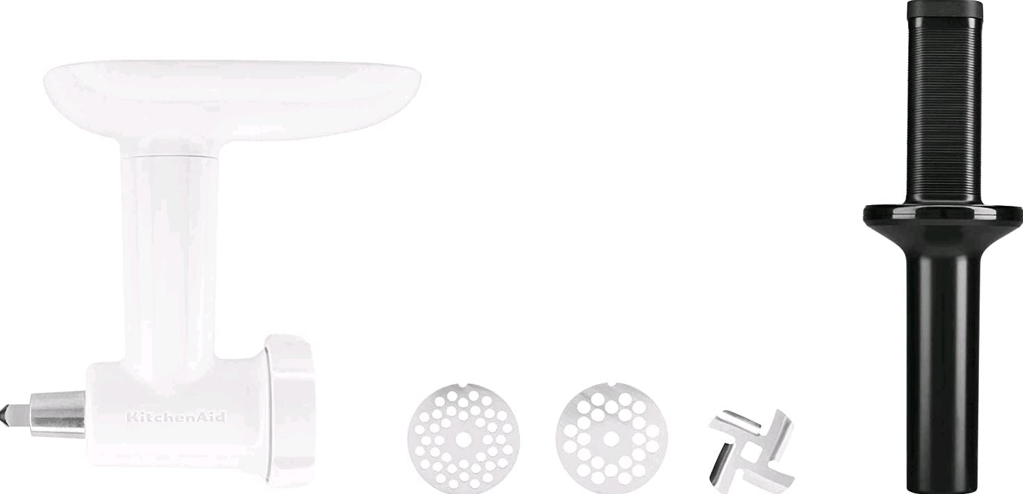 KitchenAid Stand Mixer Food Grinder Attachments on white background