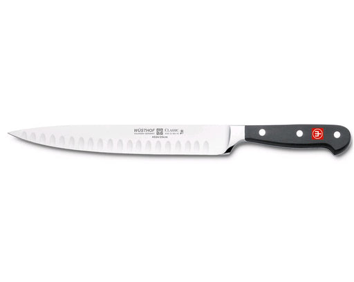 Wusthof Classic 9" Hollow Edge Carving Knife 4524/23 on white background