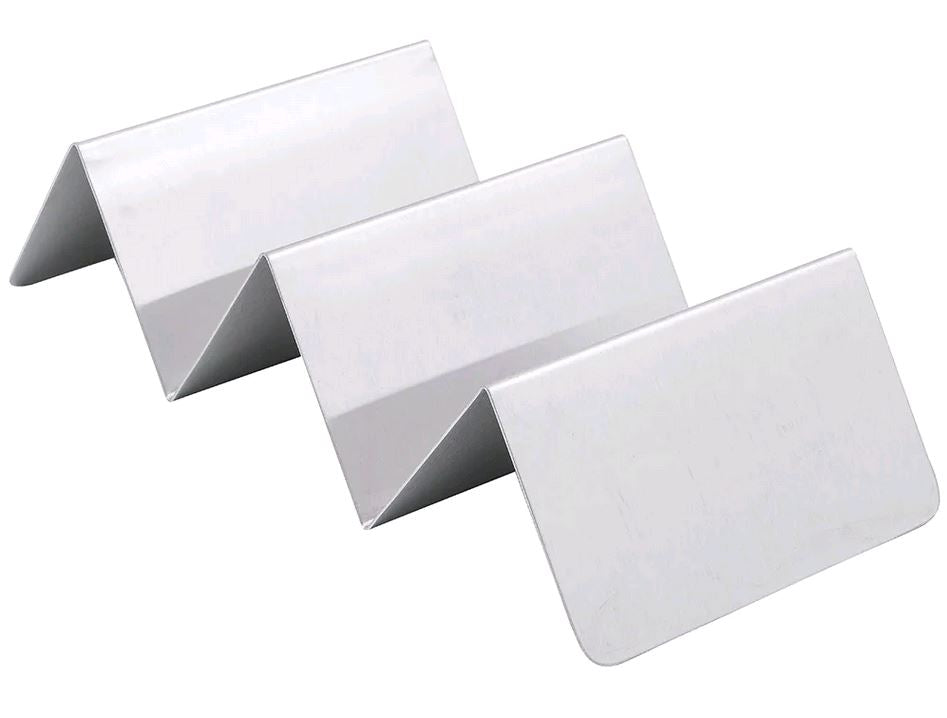 American Metalcraft TSH3 Taco Holder w/ Up To 3 Compartments, Brushed/Stainless