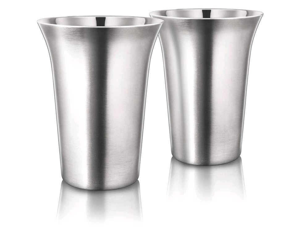 Final Touch 12 oz (355ml) Double-Wall Stainless Steel Coffee Cups CAT8032