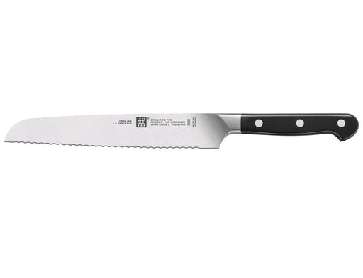 ZWILLING Pro 8 inch Bread Knife 38406-201 on white bakgronud