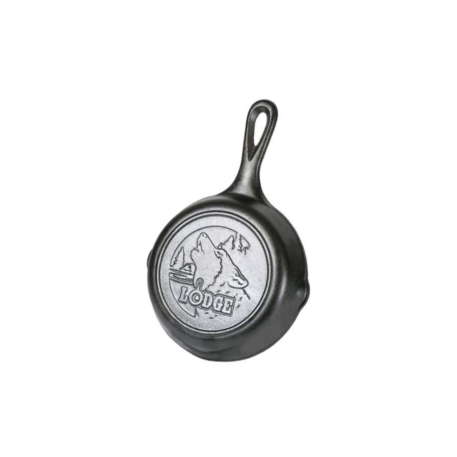 Lodge Wildlife Series 6.5" Wolf Cast Iron Skillet L3SKWLWF
