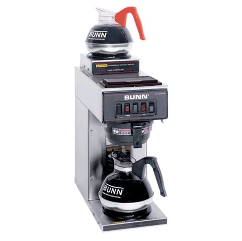 Bunn VP17-2 Pourover Coffee Brewer With 2 Warmers - Black - 13300.6002