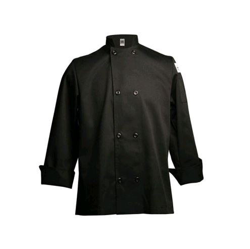 Chef Revival Small Basic Black Long Sleeve Double-Breasted Chef Coat J061BK-S*