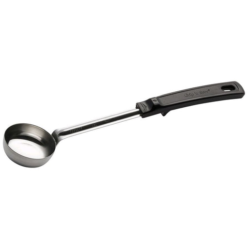 Vollrath 2 oz. Black Solid Round Stainless Steel Spoodle Portion Spoon 61157*