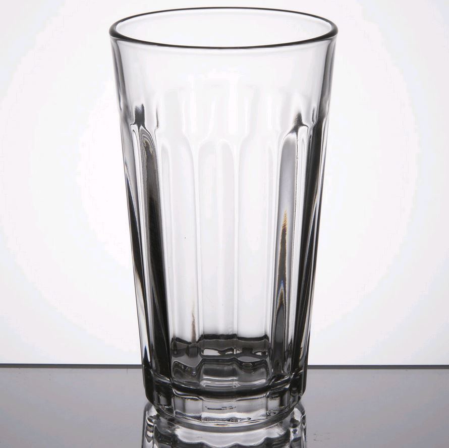 Libbey 12 oz. Paneled Tumbler 15641* empty on white background