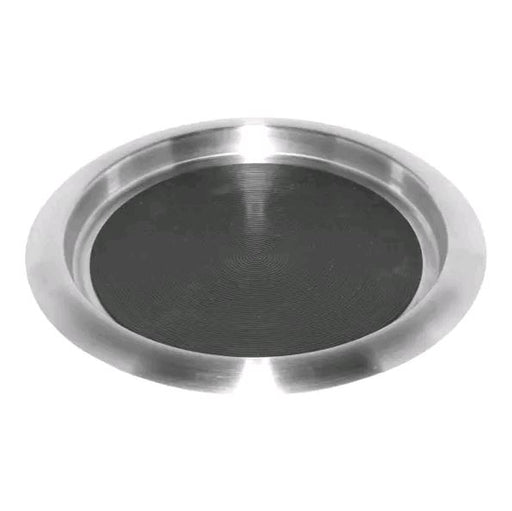 Service Ideas 11" Non-Slip Tray w/ Solid Rubber Insert, Stainless TR119SR 12/1EA*