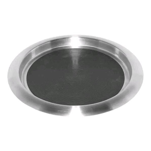 Service Ideas 11" Non-Slip Tray w/ Solid Rubber Insert, Stainless TR119SR*