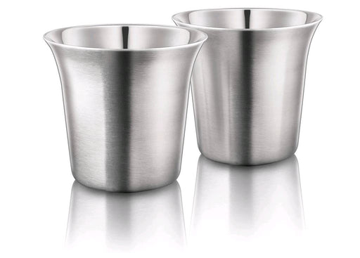 Final Touch 2.5 oz (74ml) Double-Wall Stainless Steel Espresso Cups CAT8012