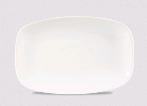 Churchill - Super Vitrified X Squared 9 5/16" x 6 1/8" Oblong Chef's Plate WH OBL21