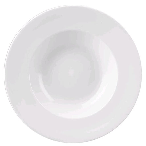 Churchill White Rolled Edge 16.5oz Bowl WHVWBL1 on white background