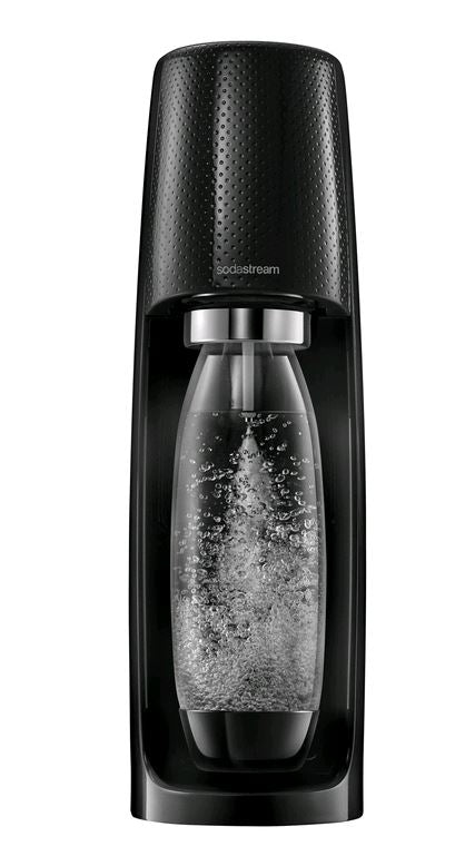 Soda Stream Black Fizzi Water Maker 60L Cylinder on white background