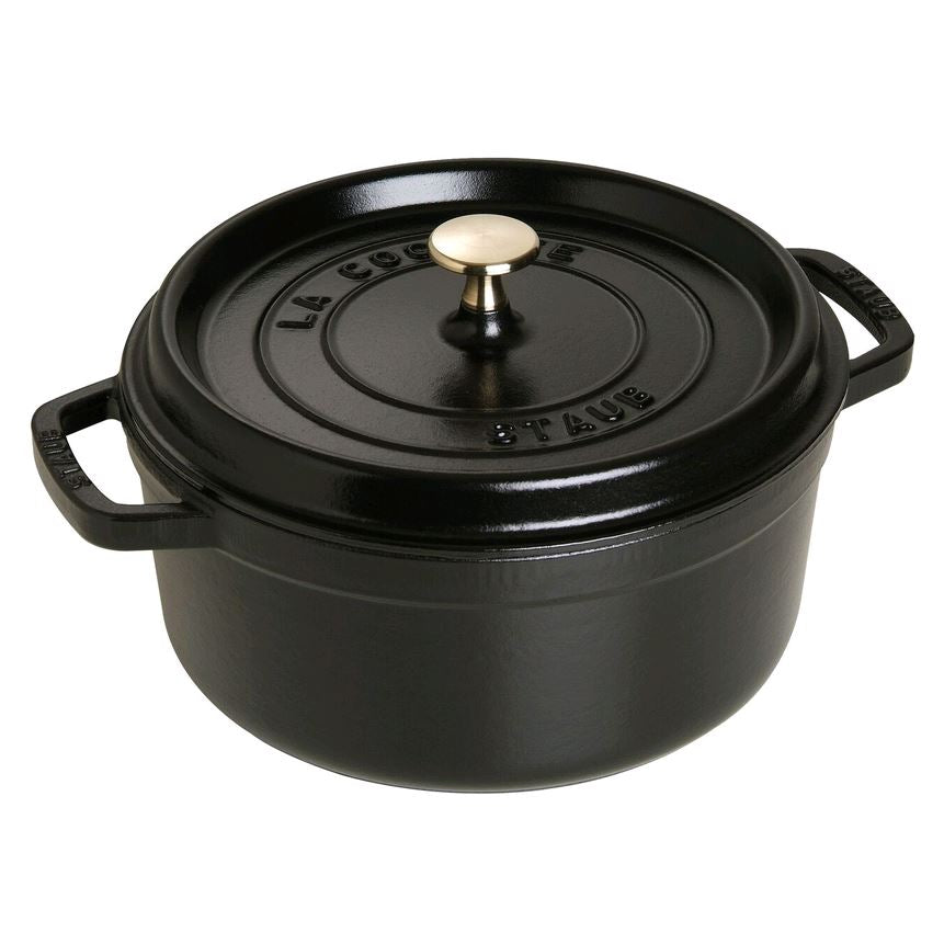 Staub 4QT Black Round Staub Cocotte 40500-241