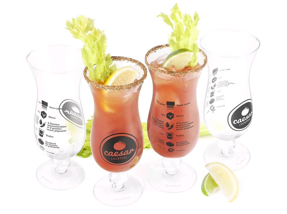 Final Touch Caesar Glass Cocktail Set 4 PC Set GG5104