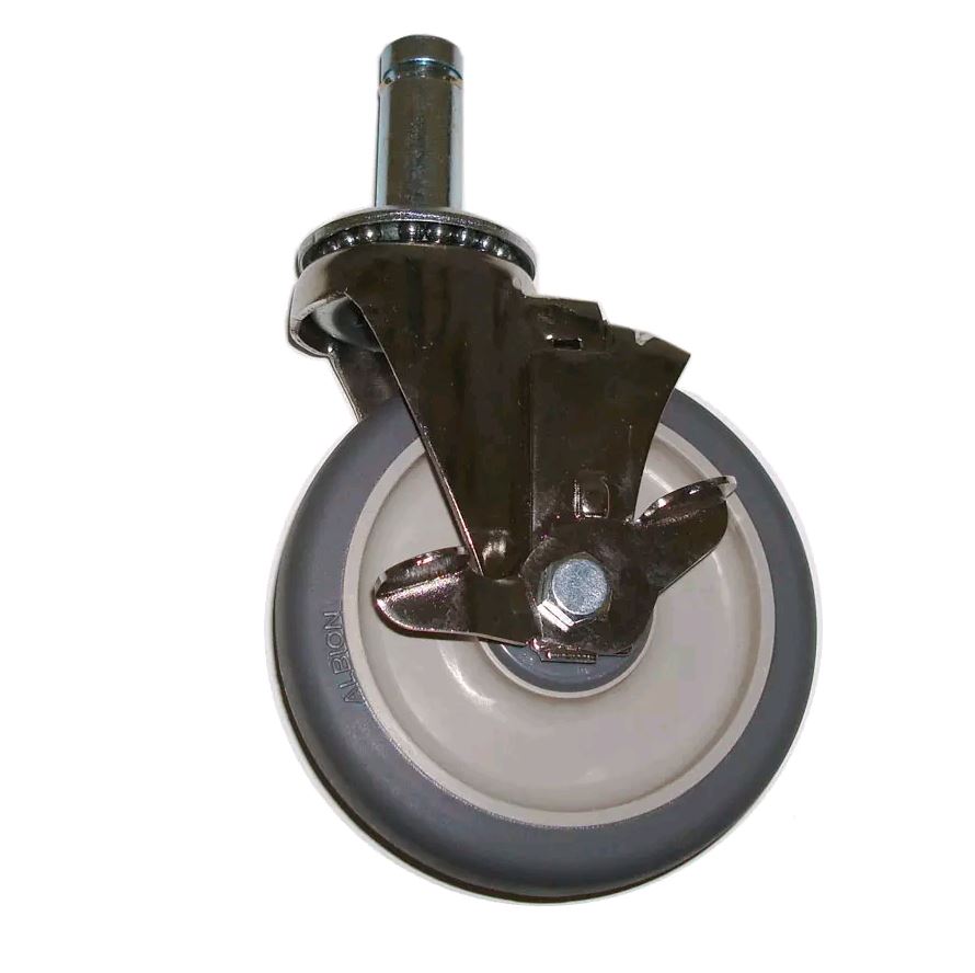 Metro - Super Erecta 5" Stem Caster w/ Brake 5MPB - 1/1EA