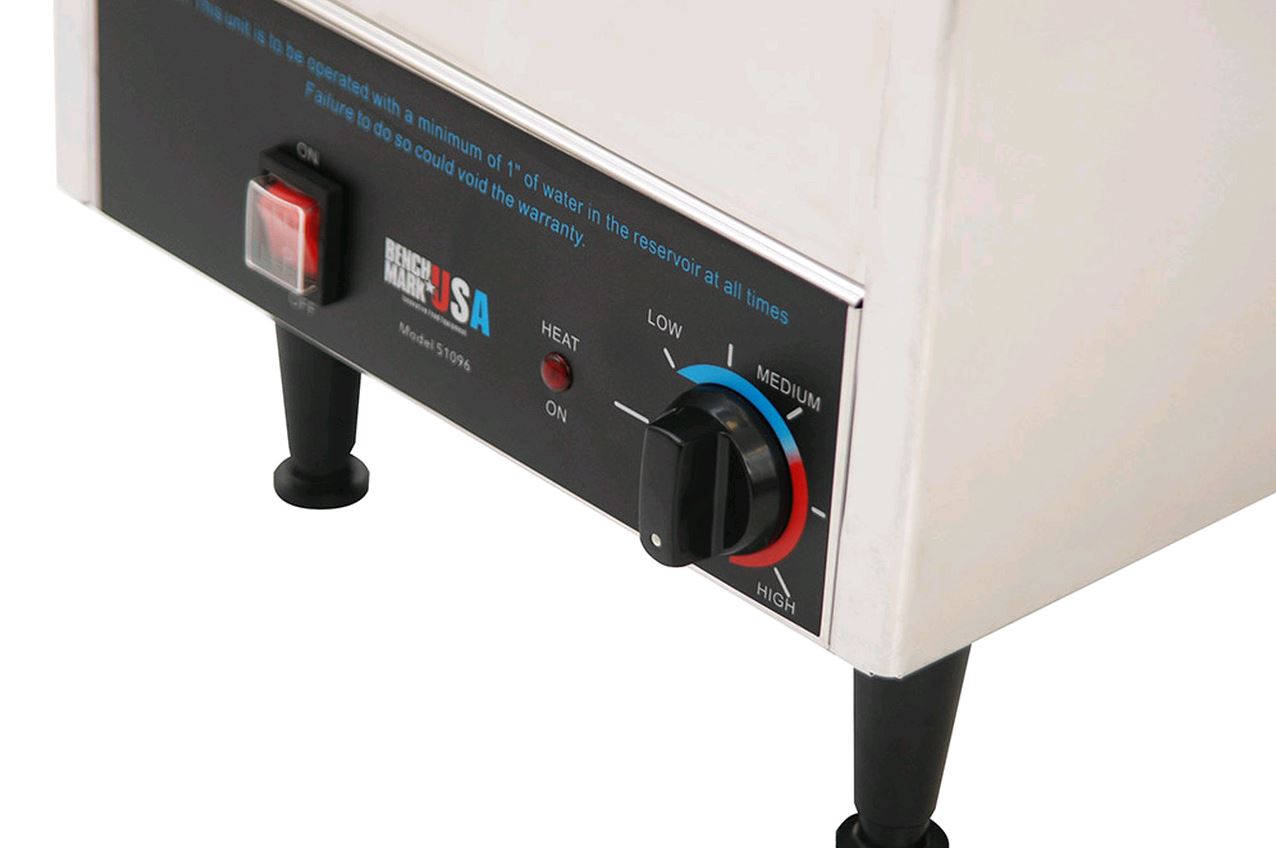 Benchmark - Hot Fudge / Caramel Warmer Dual 7 QT 2 Ladles & Lids 120V 51072H - 1/1EA