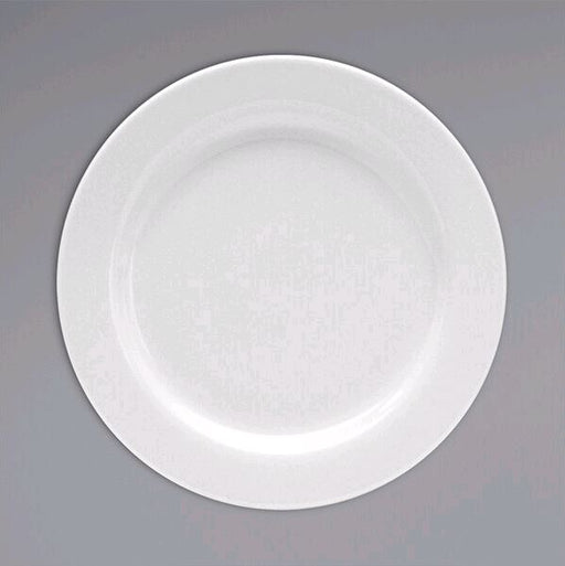 Oneida Tundra 10" Round White Wide Rim China Plate F1410000147*