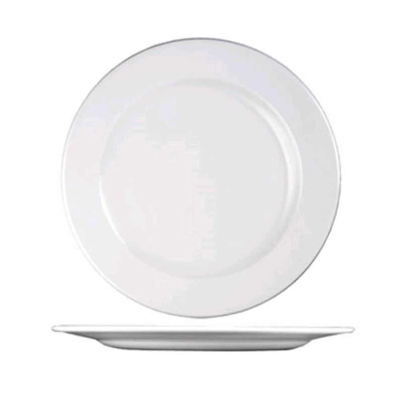 Churchill White Rolled Edge 12