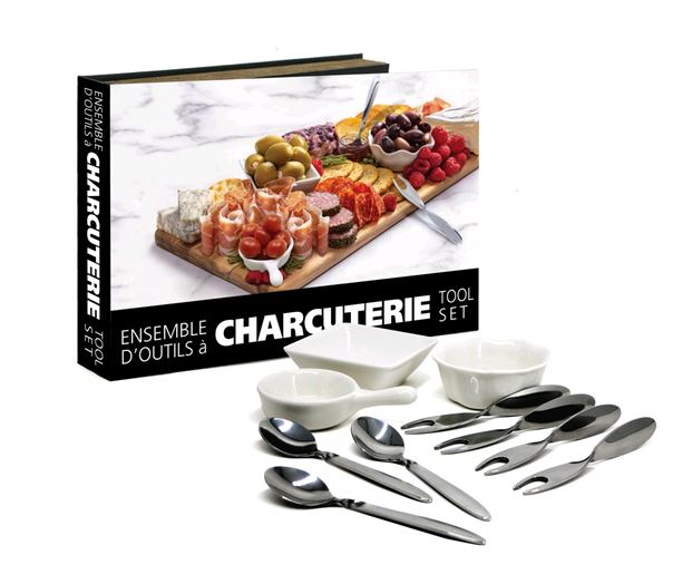 Natural Living - Charcuterie Tool Set 10 pc 3250575SS - (1 Set)