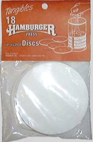 Tangibles Ltd. - Re-Usable Hamburger Press Discs, Pack of 18 - TL110