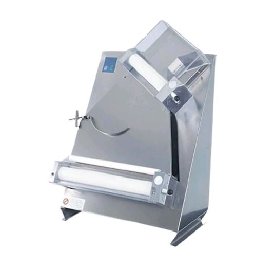 Bakemax BMTPS16 EuroSmart Style Two Pass Dough Sheeter on whie backgrfound