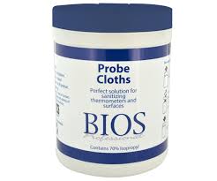 Alcohol Probe Wipes  on white background