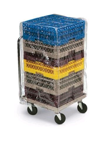 Vollrath TRCV3 Traex® 36" Vinyl Full Size Rack Dust Cover on white background