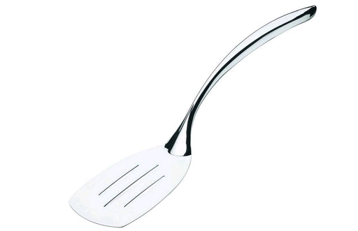 Browne 573172 14-3/4-Inch Stainless Steel Eclipse Slotted Turner on white background