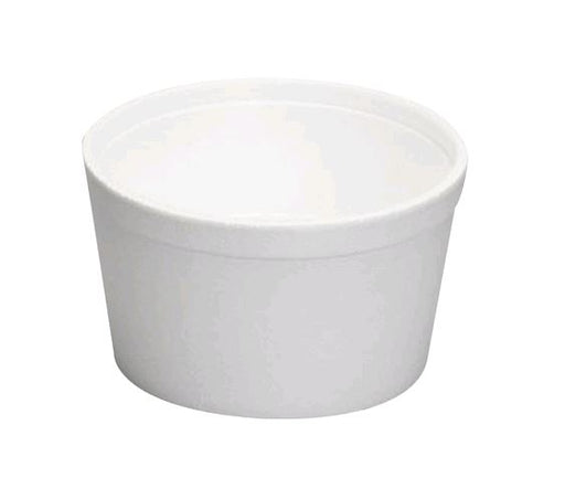 Genpak 8 oz Foam Soup Container  - 8C on white background