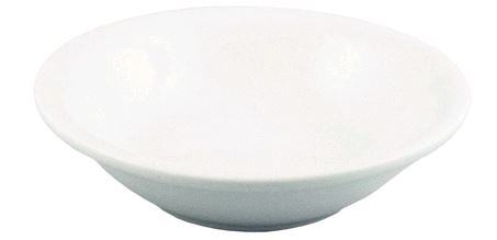 World Tableware Porcelana 5.5 oz. White Porcelain Fruit Bowl 840-310-020 - 36 Pack empty on white background