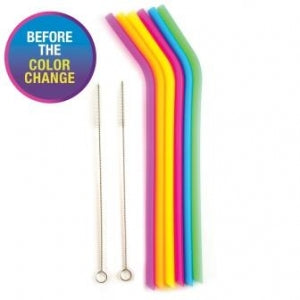 Norpro Silicone Colour Changing Straws 4030
