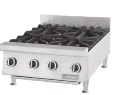 Garland GTOG24-4 24" Gas Hotplate w/ (4) Burners & Manual Controls, Natural Gas on white background