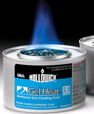 Hollowick Blue Gel Heat™ Chafing Fuel on white background