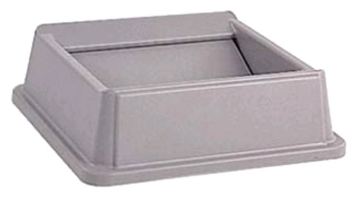 Rubbermaid Lid Untouch Grey on white abckground