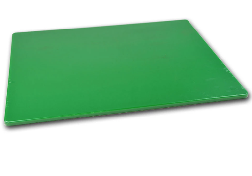Browne 57361201 12"x18" Colour-Coded Polyethylene Cutting Boards Green on white background